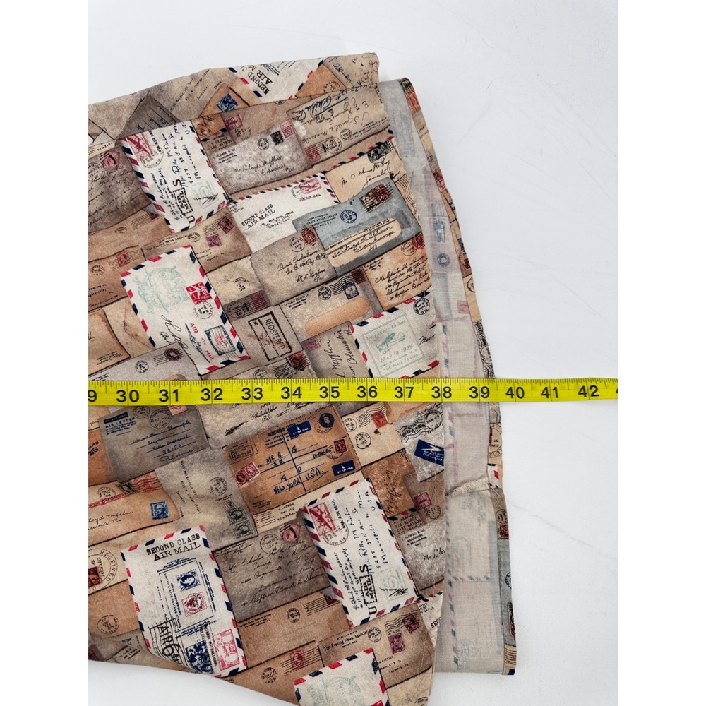 Retrolicious Modcloth Portcard Love Letters Print Dress Womens Small Tan Novelty - Picture 14 of 14